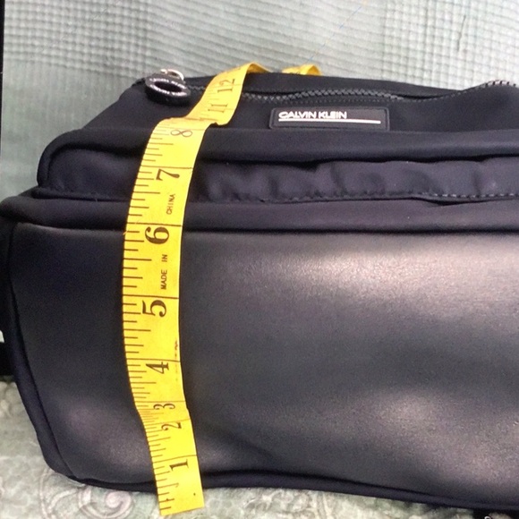 Calvin Klein navy blue backpack with pockets for water bottles - Picture 8 of 10